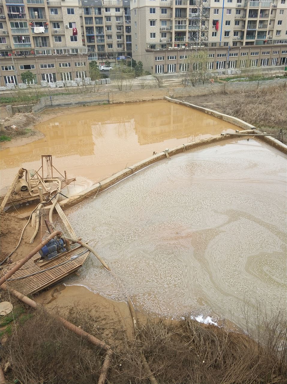 邕宁沉淀池淤泥清理-厂区废水池淤泥清淤