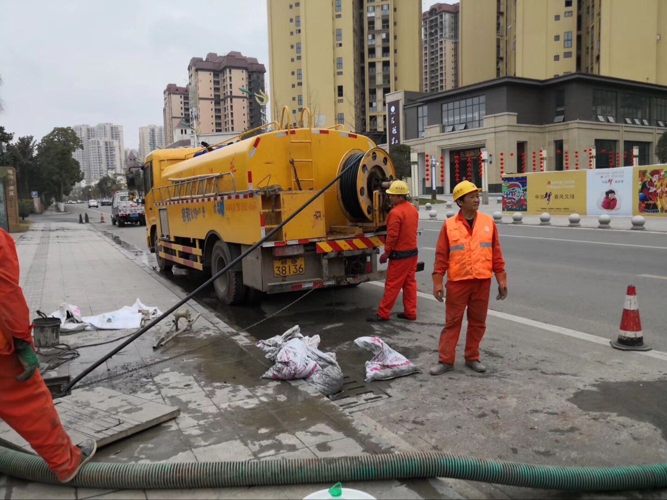 邕宁排污管道清淤-管道清洗